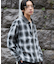 オンブレチェックシャツジャケット