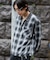 オンブレチェックシャツジャケット