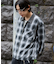 オンブレチェックシャツジャケット