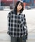 オンブレチェックシャツジャケット