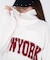 NEWYORKハーフジップニット