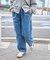 ユルフィットデニムイージーパンツ