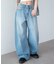 ワイドカーブデニムパンツ