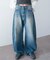 ワイドカーブデニムパンツ