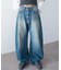 ワイドカーブデニムパンツ