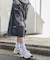 ダメージデニムハーフパンツ
