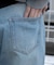 ダメージストレートデニムパンツ
