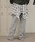 フェイクレイヤードフレアパンツ