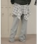 フェイクレイヤードフレアパンツ