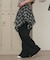 フェイクレイヤードフレアパンツ