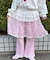 レースヘムワイドパンツ