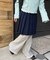 レースヘムワイドパンツ