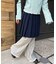 レースヘムワイドパンツ