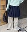 レースヘムワイドパンツ