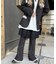 レースヘムワイドパンツ