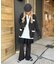 レースヘムワイドパンツ