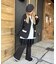 レースヘムワイドパンツ