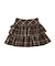 ダブルリボンチェックミニスカート