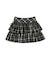 ダブルリボンチェックミニスカート