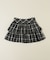 ダブルリボンチェックミニスカート