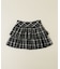 ダブルリボンチェックミニスカート