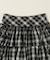 ダブルリボンチェックミニスカート