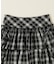 ダブルリボンチェックミニスカート