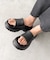 厚底デザインラバーサンダル