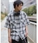 オンブレチェックシャツ（SS）