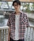 オンブレチェックシャツ（SS）