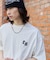 アクセ付きストレートライングラフィックT（SS）