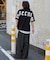 アクセ付きストレートライングラフィックT（SS）