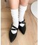 ダブルベルトポインテッドシューズ