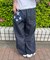 スターパッチタックワイドパンツ