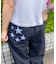スターパッチタックワイドパンツ