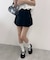 プリーツドッキングショートパンツ