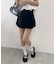 プリーツドッキングショートパンツ