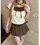 チェックレイヤードチョーカーT