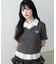 ワンポイントシャツレイヤードトップ