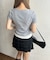 リボンドットレイヤードSSトップス