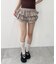 チェックフリルショートパンツ