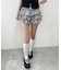 チェックフリルショートパンツ