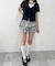 チェックフリルショートパンツ