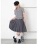 サイドギャザーチェックシャツ