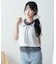 フリルドッキングヘンリーTシャツ