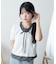 フリルドッキングヘンリーTシャツ