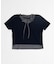 フリルドッキングヘンリーTシャツ