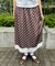 ドットサテンスカート