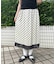 ドットサテンスカート