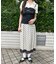 ドットサテンスカート